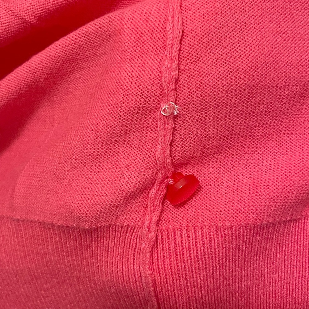 Pink J. Crew Jackie cardigan. 3/4 length sleeves. Size S. - Picture 4 of 4